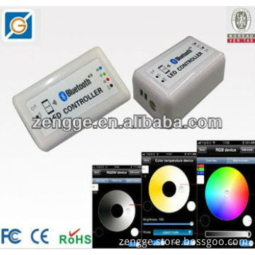 2013 Android/IOS wireless remote lighting bluetooth led controller,rgb bluetooth led controller switch
